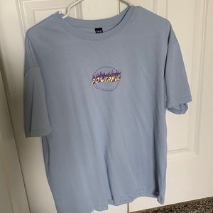 Blue “Powerful” Tee